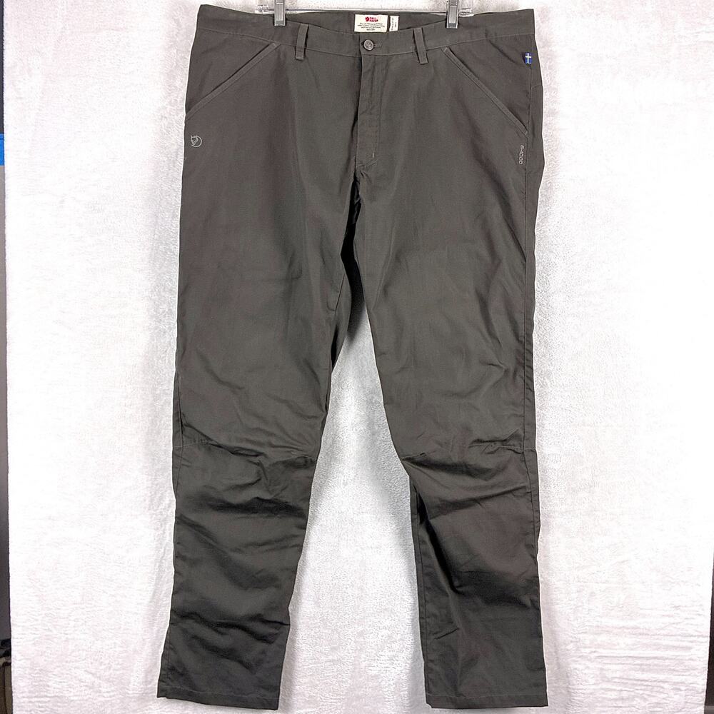 Fjallraven Pants Men 42x34 Brown High Coast Trousers G-1000 Preppy Outdoors